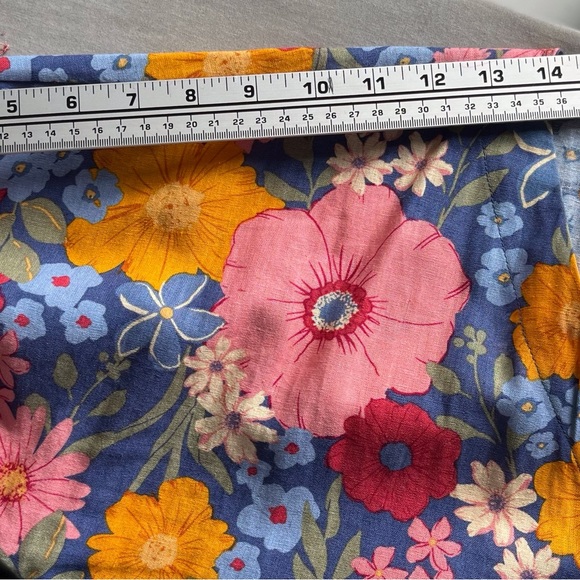 Princess Highway floral, gathered waist , v-neck smock dress size 10AU - Picture 6 of 8